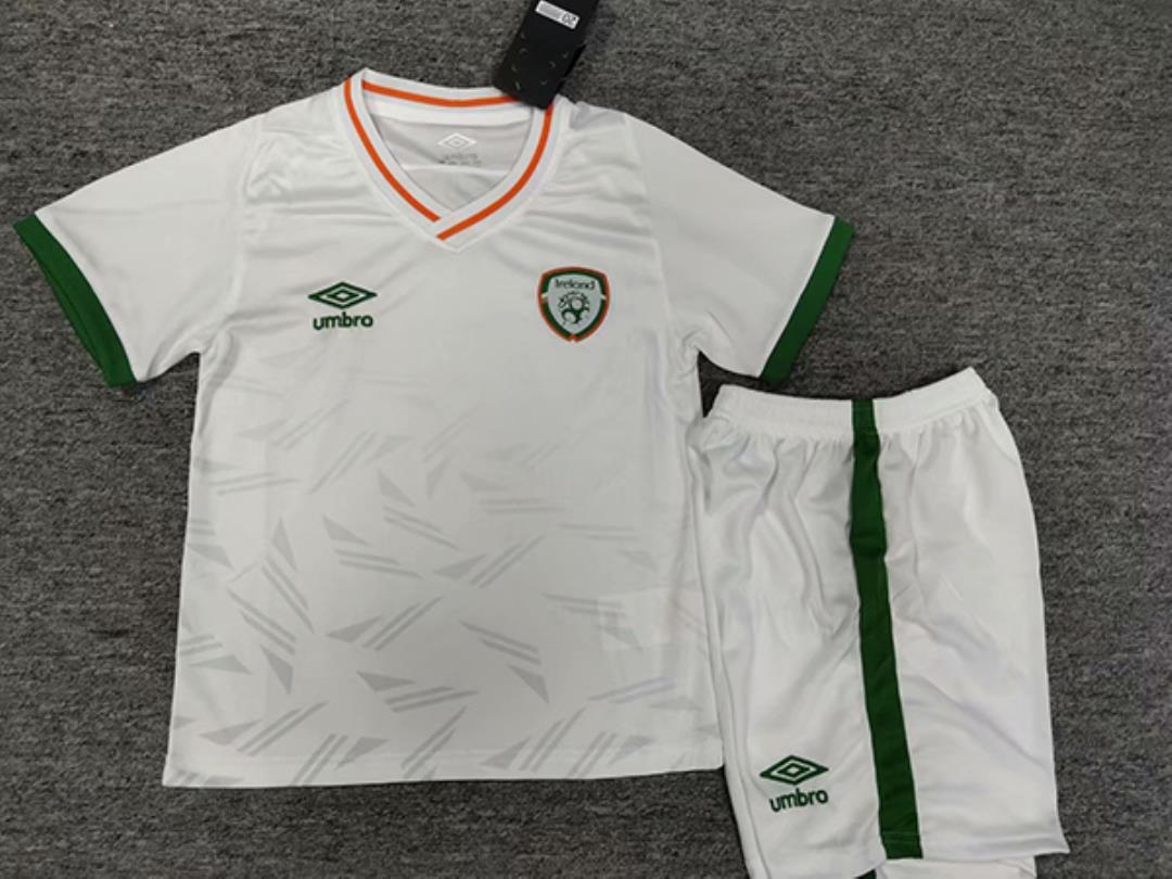 Kids-Ireland 20/21 Away White Soccer Jersey